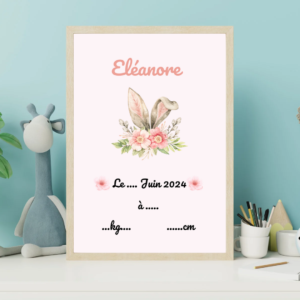 Affiche de Naissance Personnalisée